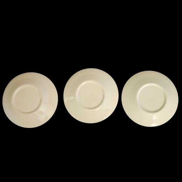 Royal Ironstone Old Curiosity Shop Green 6" Sauce Dish Vintage Set of 3 - Picture 5 of 5